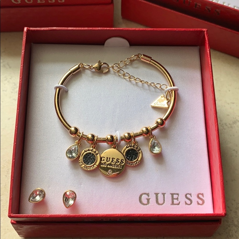 GUESS Bracelet and Earrings